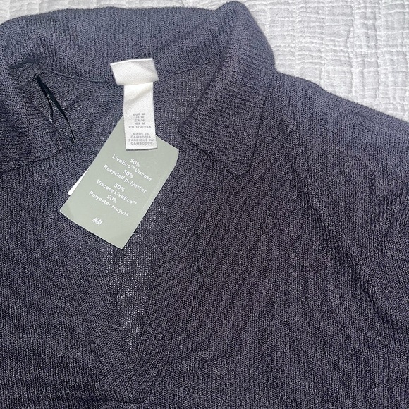 H&M Charcoal Grey V-Neck Cover Up - Picture 4 of 4